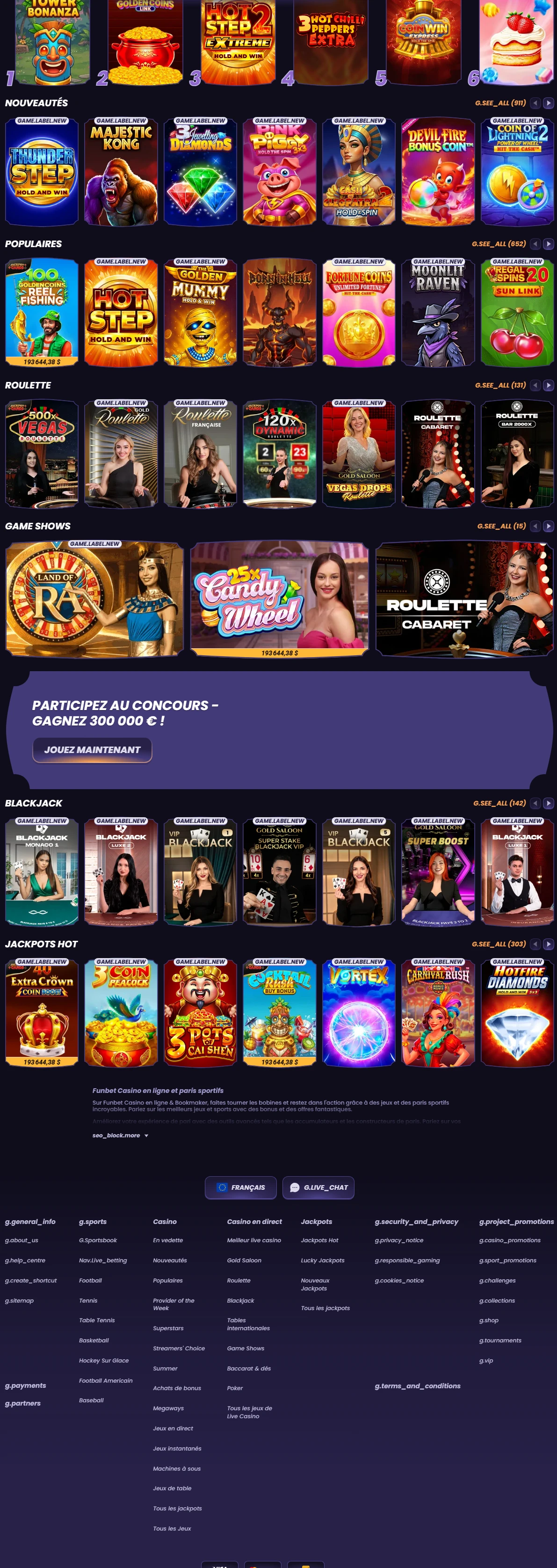 Funbet slot games thumbnails